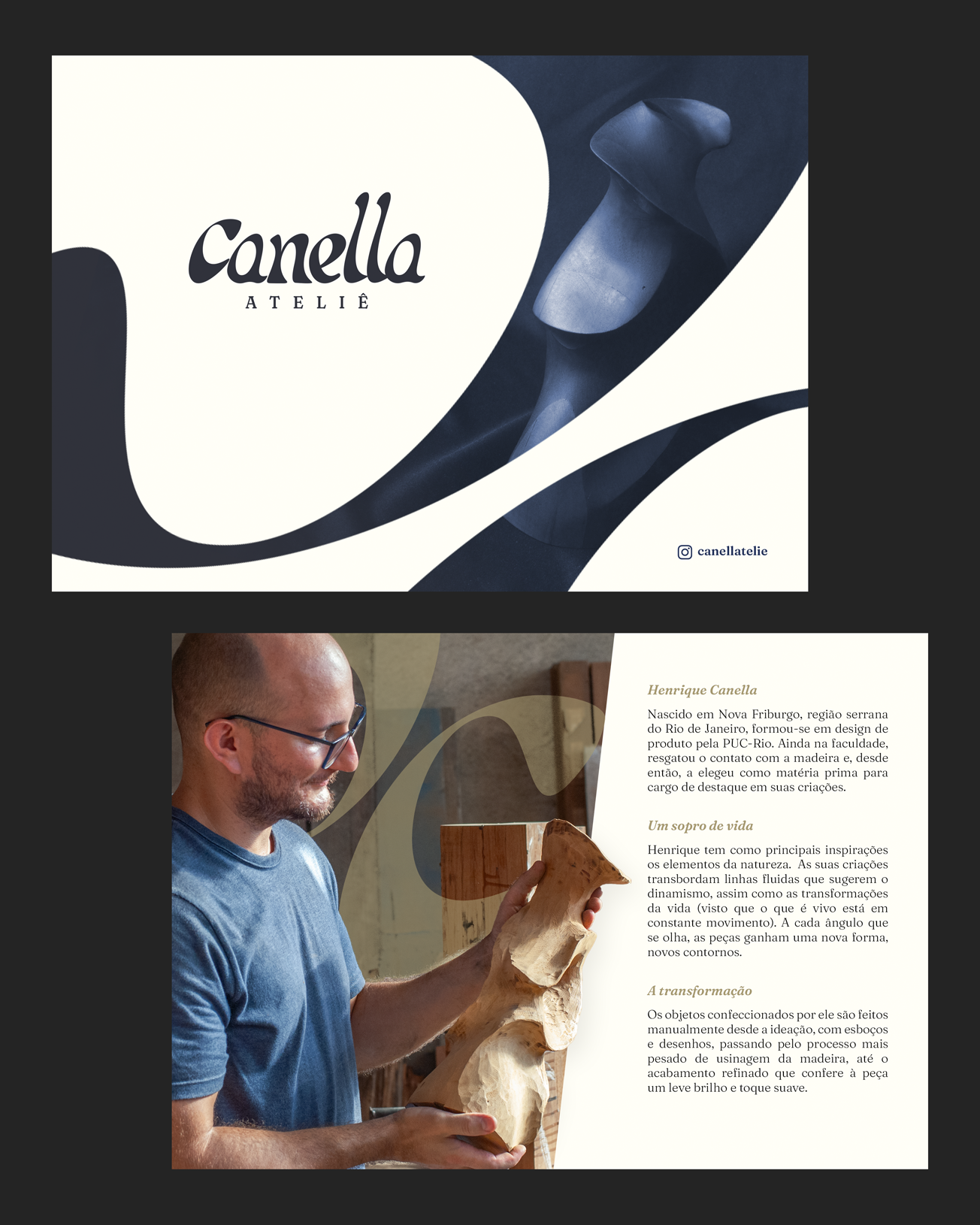 Conteúdo visual do projeto Canella